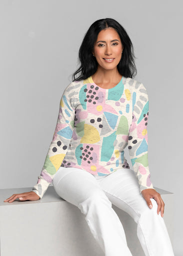 Domino Pastel (14308) ~ Thermal Long Sleeve Crew Shirt