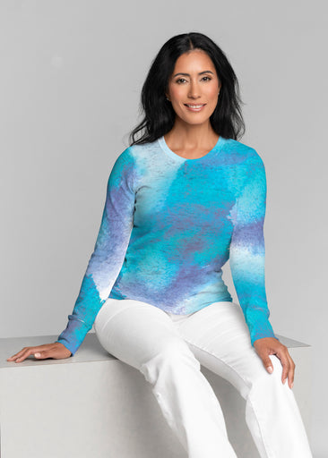 Galaxy Blue (14311) ~ Thermal Long Sleeve Crew Shirt