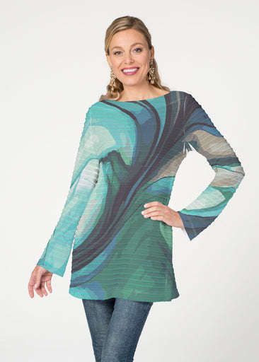 Stella (14313) ~ Banded Boatneck Tunic