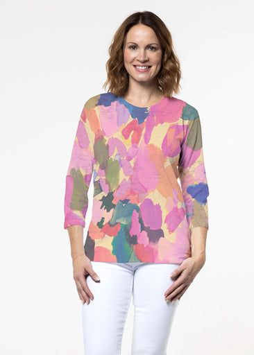 Hopscotch (17269) ~ Signature 3/4 Sleeve Crew Neck Top