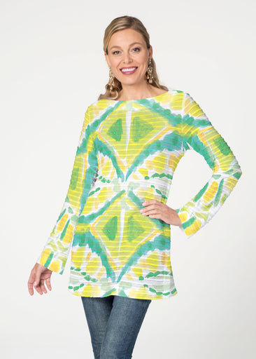 Limeade (17272) ~ Banded Boatneck Tunic