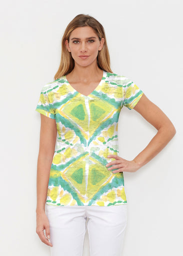 Limeade (17272) ~ Signature Cap Sleeve V-Neck Shirt