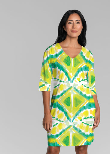 Limeade (17272) ~ Lucy 3/4 Sleeve V-Neck Dress