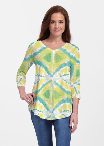 Limeade (17272) ~ V-neck Flowy Tunic