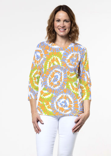 Funky Town (17277) ~ Signature 3/4 Sleeve Crew Neck Top
