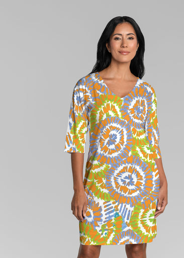 Funky Town (17277) ~ Lucy 3/4 Sleeve V-Neck Dress