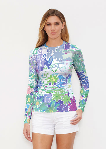 Floral Graffiti (19210) ~ Long Sleeve Rash Guard