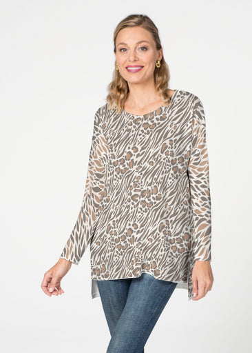 Leo Hotsy Totsy Brown (8122) ~ Slouchy Butterknit Top