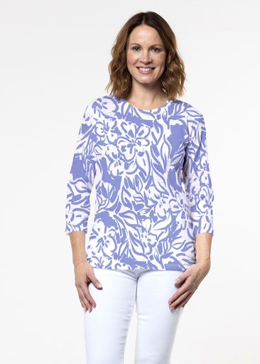 Summer Breeze Perri (8164) ~ Signature 3/4 Sleeve Crew Neck Top