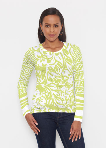 Greek Breeze Lime (8165) ~ Signature Long Sleeve Crew Shirt