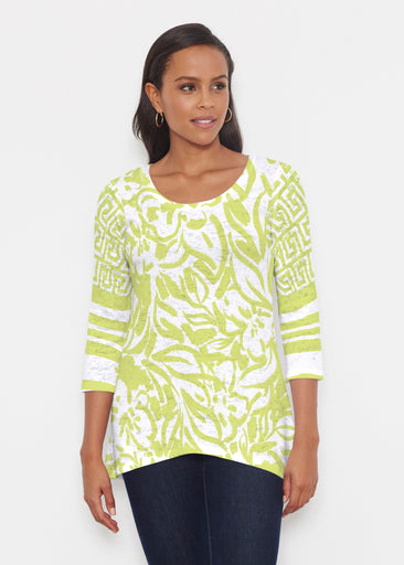 Greek Breeze Lime (8165) ~ Katherine Hi-Lo Thermal Tunic