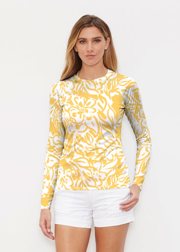 Summer Breeze Golden (8169) ~ Long Sleeve Rash Guard